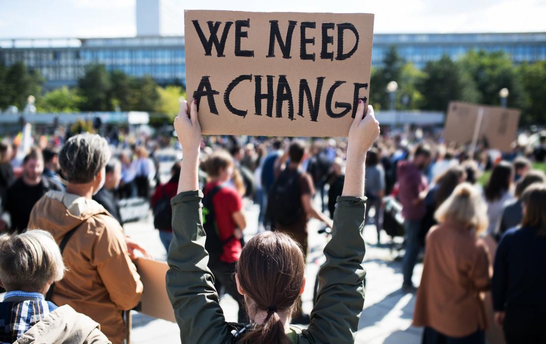Manifestation de jeunes pour le climat