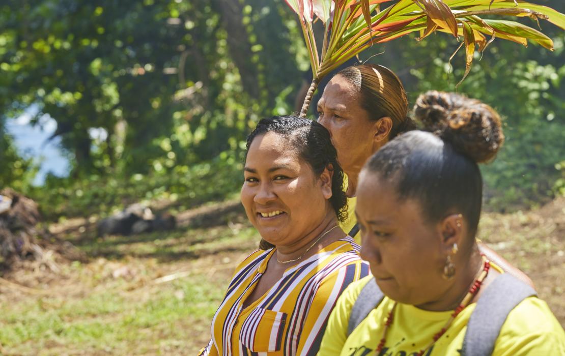 Mujeres Kalinago en Dominica